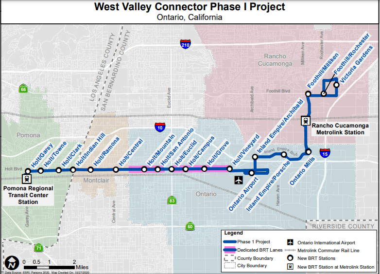 Why The Inland Empire Is A Great Destination For Logistics Startups. 1 West Valley Connector Brt