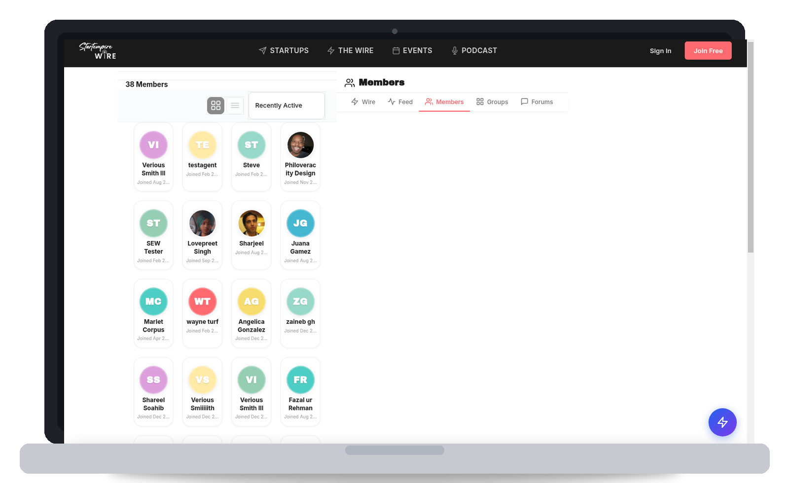 Network Directory — Startup And Founder Listings