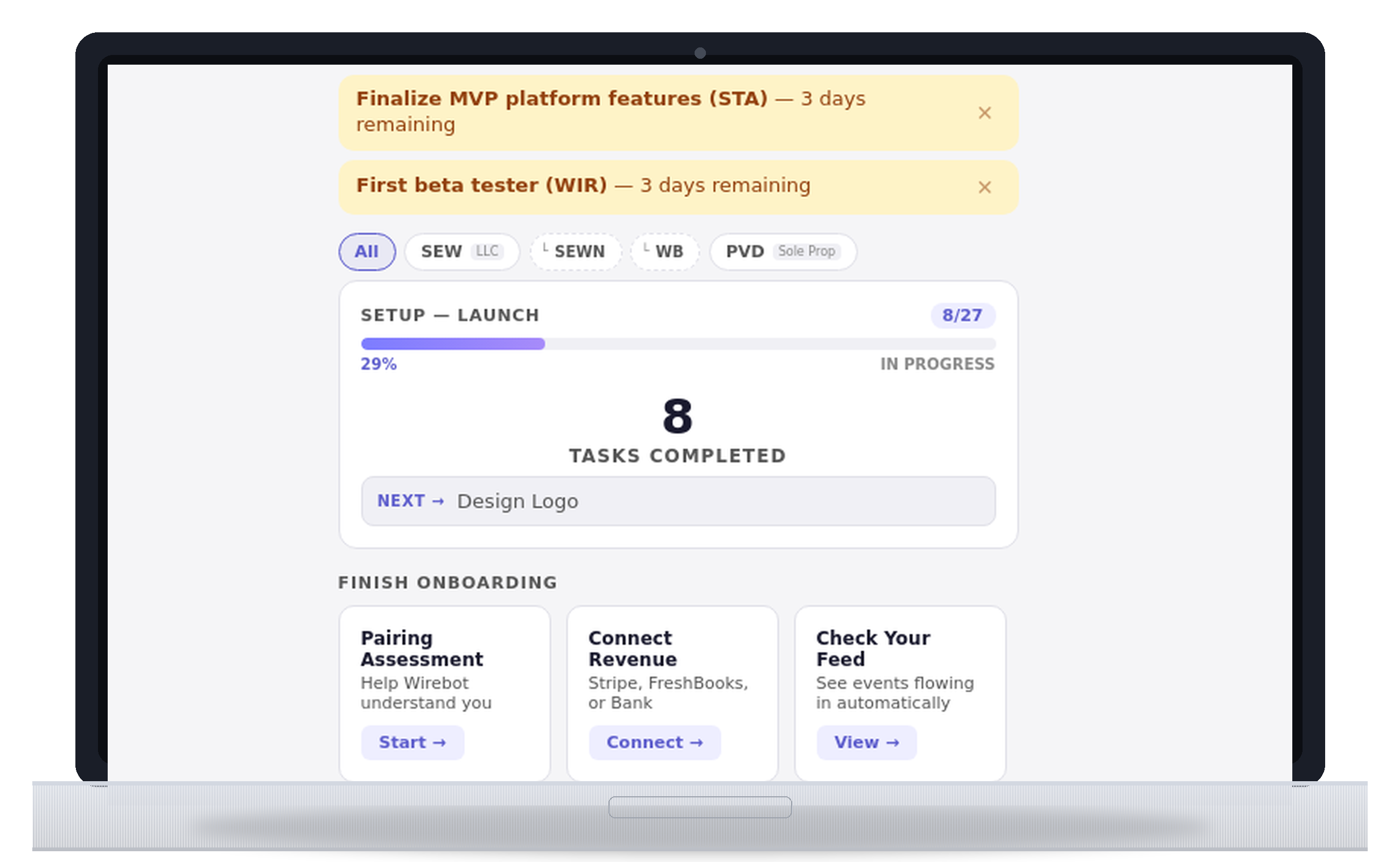 W.i.n.s. Portal — Execution Scoreboard